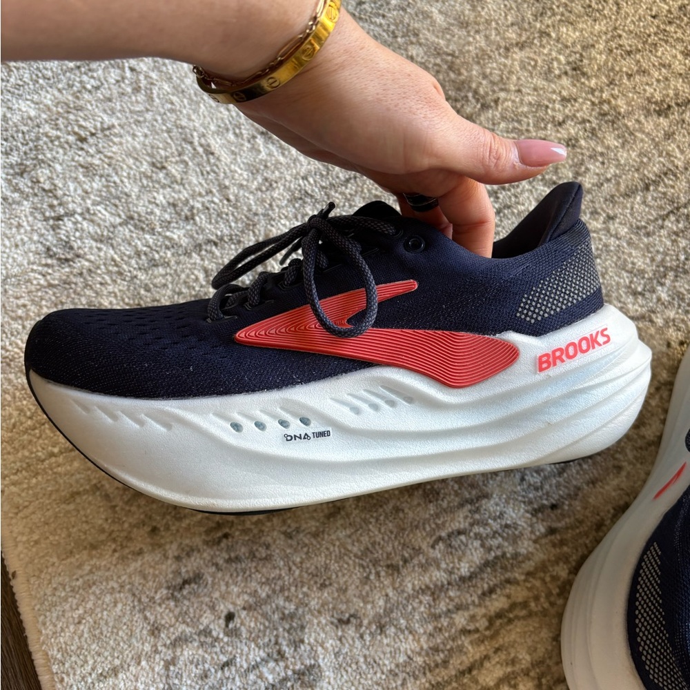 Brooks Women's Navy and Coral Running Shoes